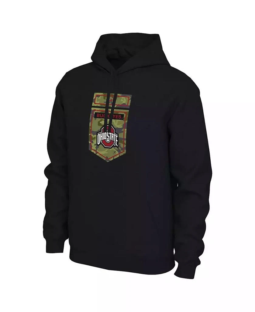 NIKE Men's Black Ohio State Buckeyes Veterans Camo Pullover Hoodie 4