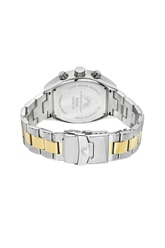 Porsamo Bleu Roman Stainless Steel Two Tone & Blue Men's Watch 1291EROS 4