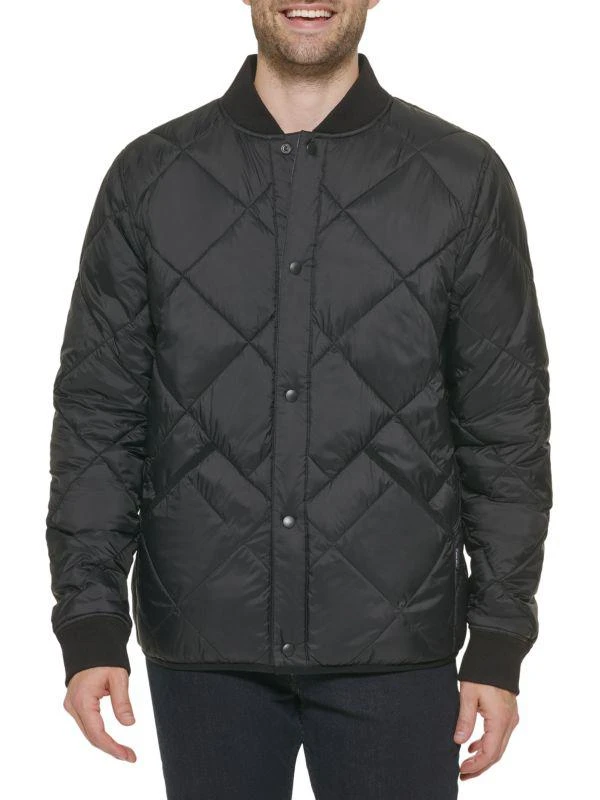 Calvin Klein Reversible Quilted Snap Front Bomber 1