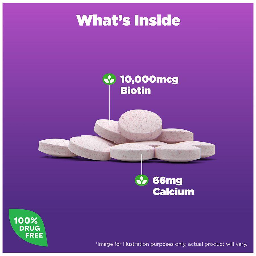Natrol Biotin Maximum Strength 10,000 mcg Dietary Supplement Tablets