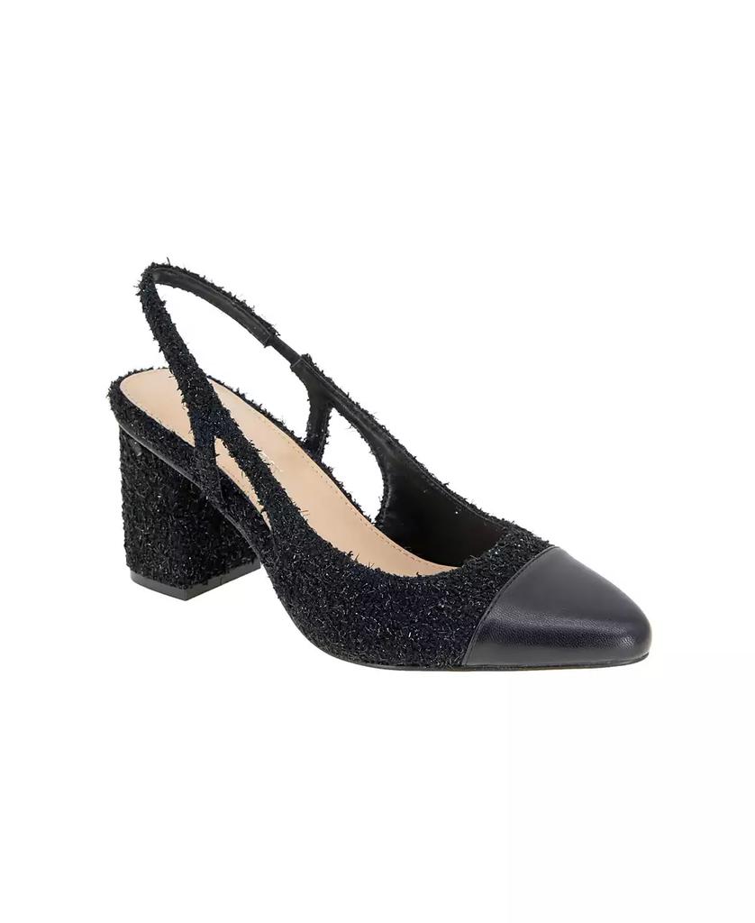 BCBG Women's Darrin Cap Toe Slingback Heeled Pumps
