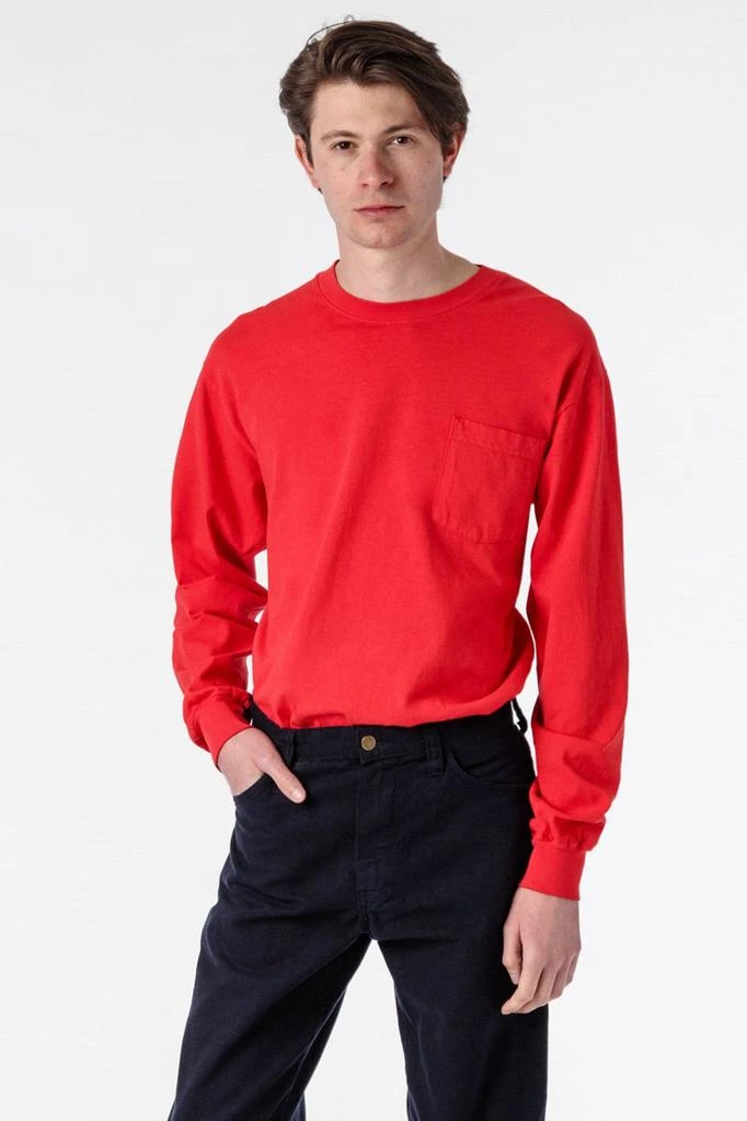 Los Angeles Apparel 1810GD - Long Sleeve Garment Dye Pocket T-Shirt 24