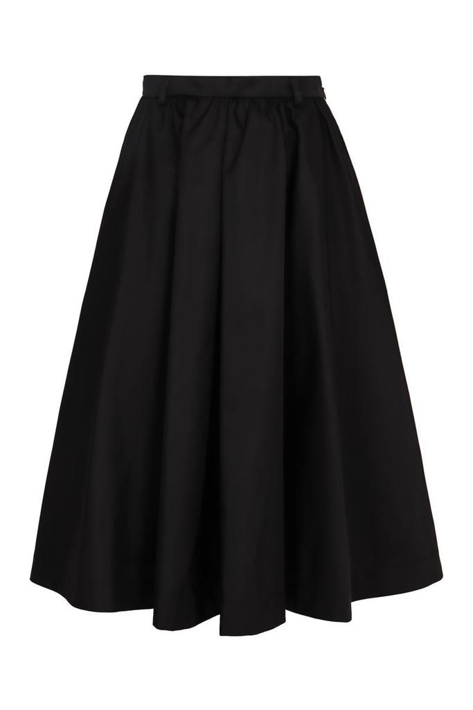 ワンピース ALEXANDER MCQUEEN Women Mid Skirts 829113QLAER 1000 BLACK Alexander McQueen Alexander McQueen Curled Midi Skirt