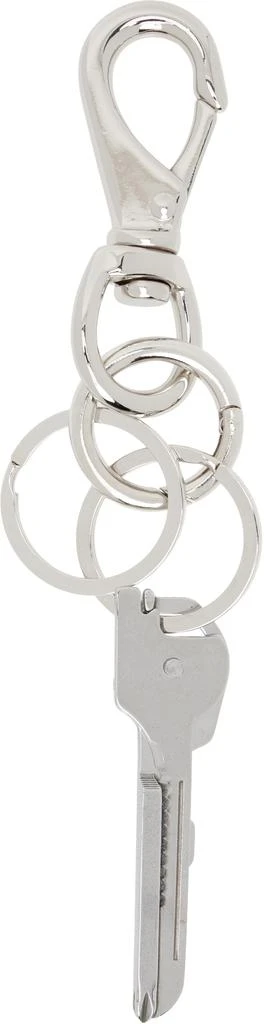 Martine Ali SSENSE Exclusive Silver Utility Link Keychain 1