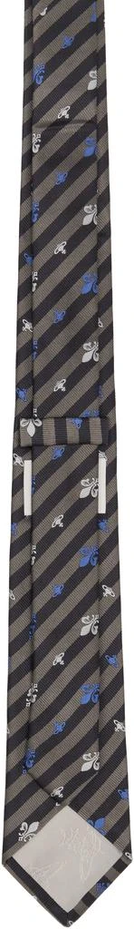 Vivienne Westwood Gray & Black Silk Tie 2
