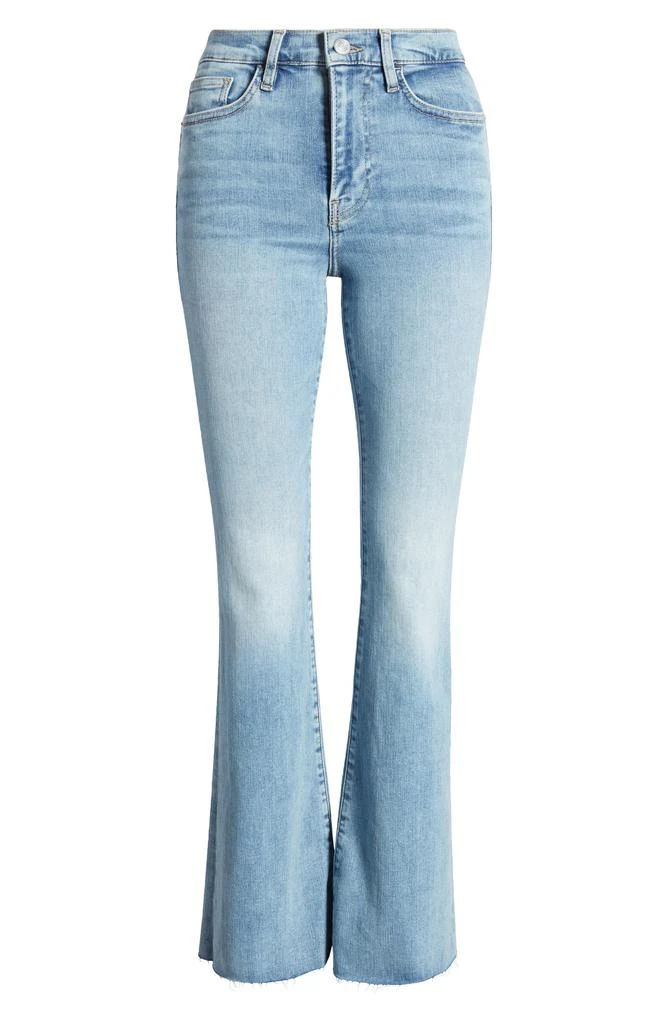 FRAME Le Easy Raw Hem Mid Rise Flare Jeans 5