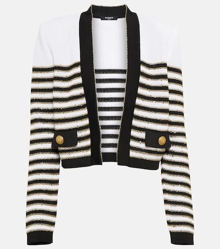 Balmain Striped cardigan 1
