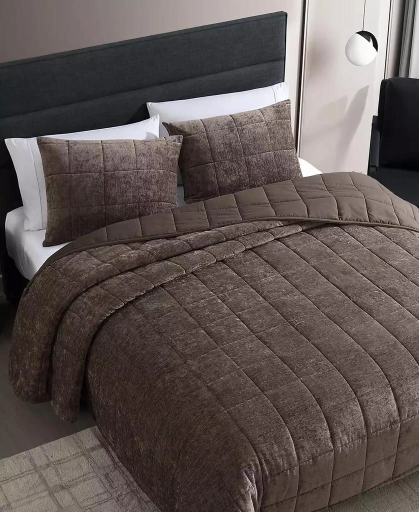 Vera Wang Chenille Box Solid 3-Pc. Quilt Set 3
