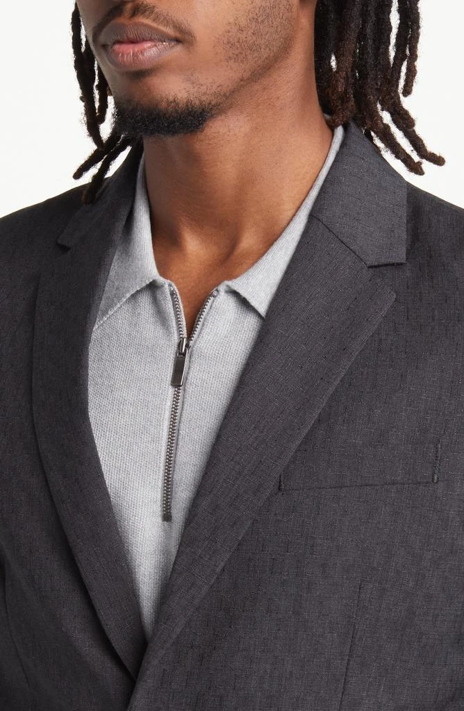 COS Slim Fit Merino Wool Jacquard Blazer 4