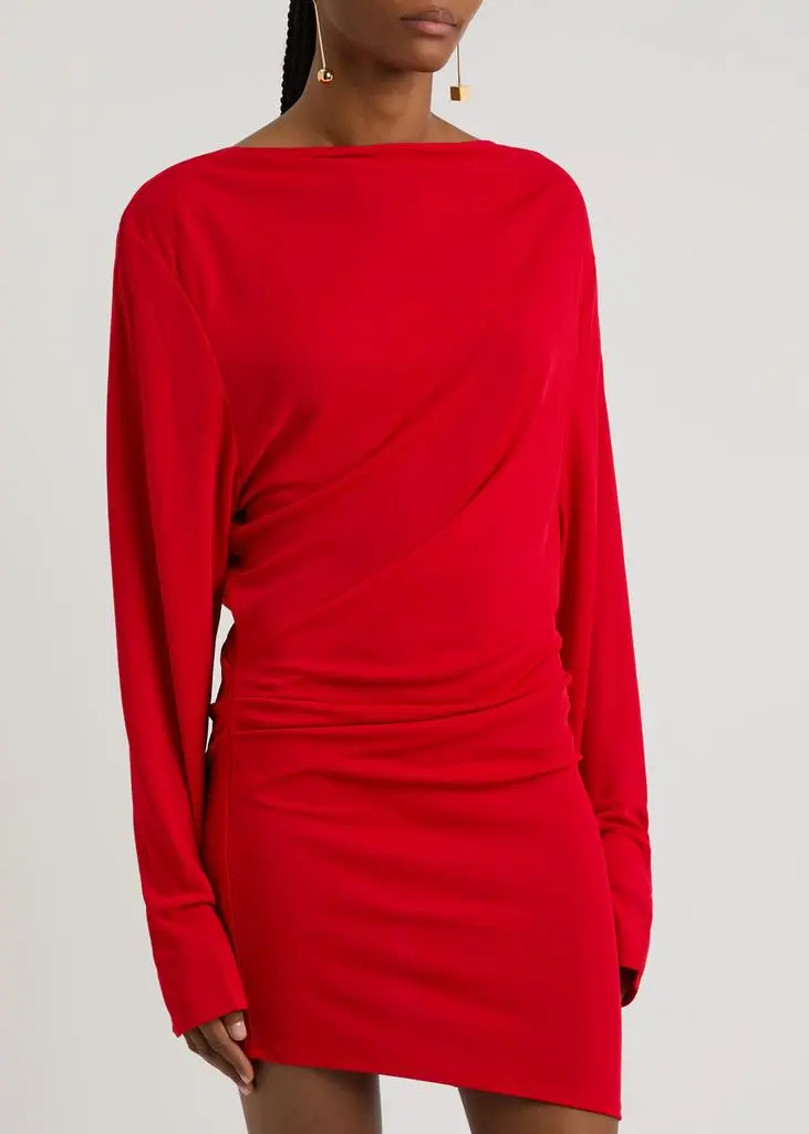Jacquemus La Robe Croisière draped mini dress 2