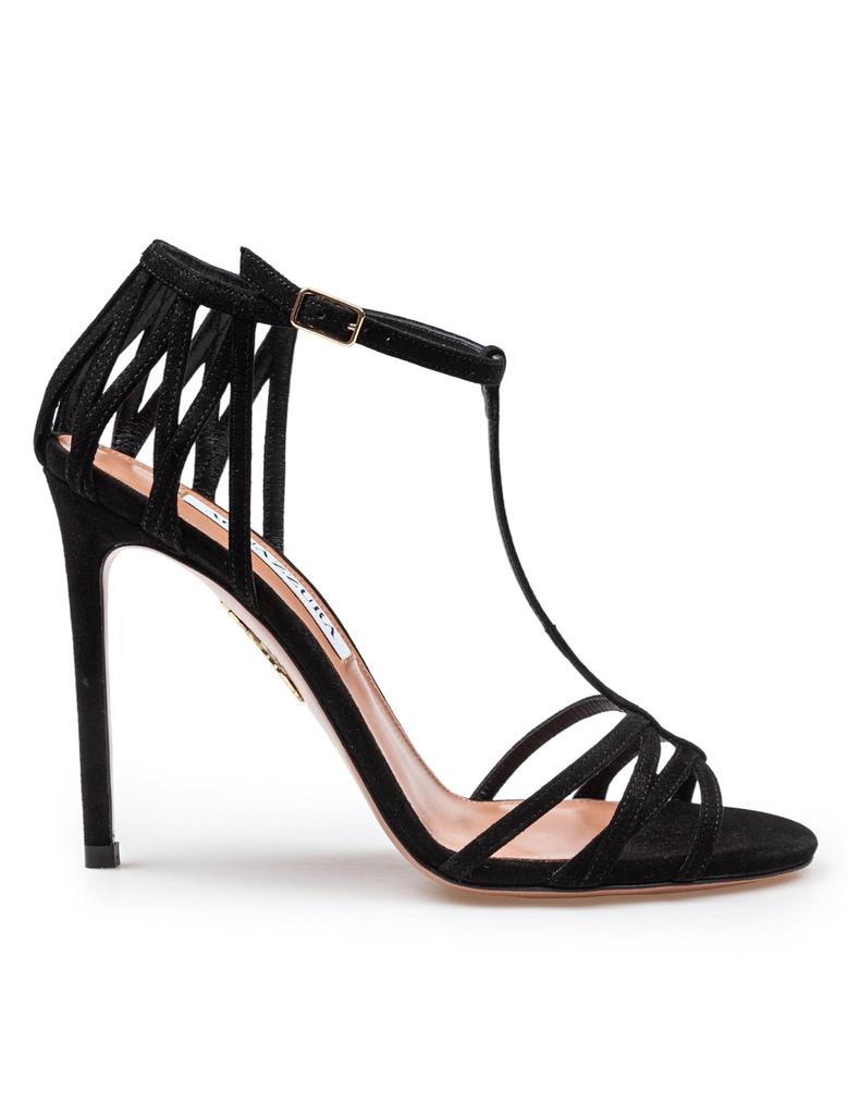 【送料&関税込】Aquazzura Forever More 105 Suede Sandal Blac Aquazzura Forever More 105 Suede Sandal Black Color