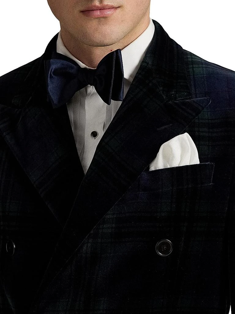 Ralph Lauren Double-Breasted Velvet Plaid Polo Jacket 5