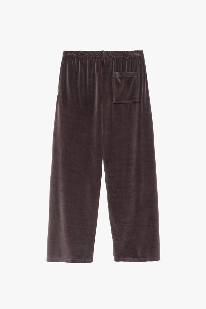 Los Angeles Apparel VLR445GD - Garment Dye Velour Open Bottom Sweatpants