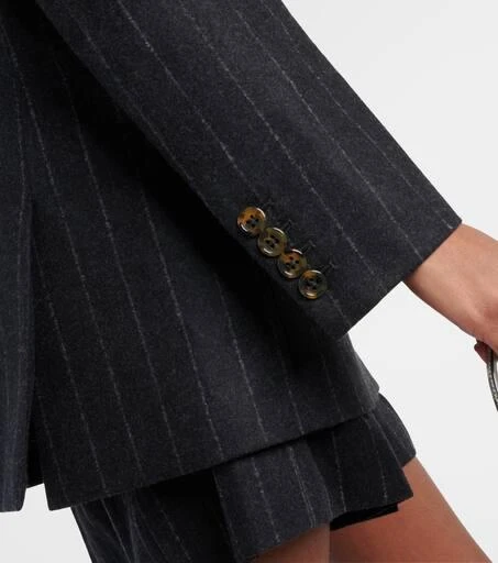BLAZÉ MILANO Striped cashmere and wool blazer 5