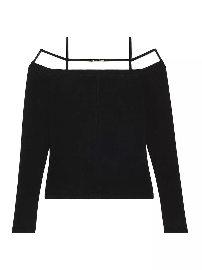 Jacquemus Cotton-Blend Le T-Shirt Sierra BLACK Medium - T
