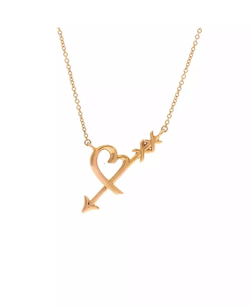 Pre-Owned Tiffany 
Co Paloma Picasso Graffiti Heart and Arrow Pendant Necklace