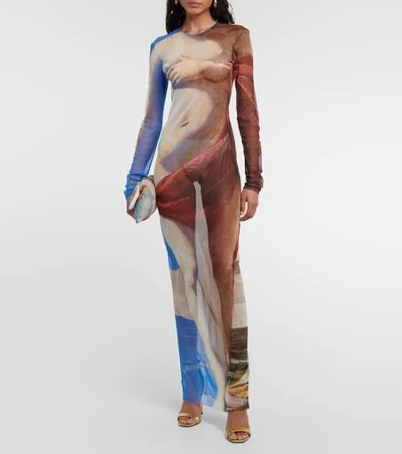 Balmain Printed maxi dress 2