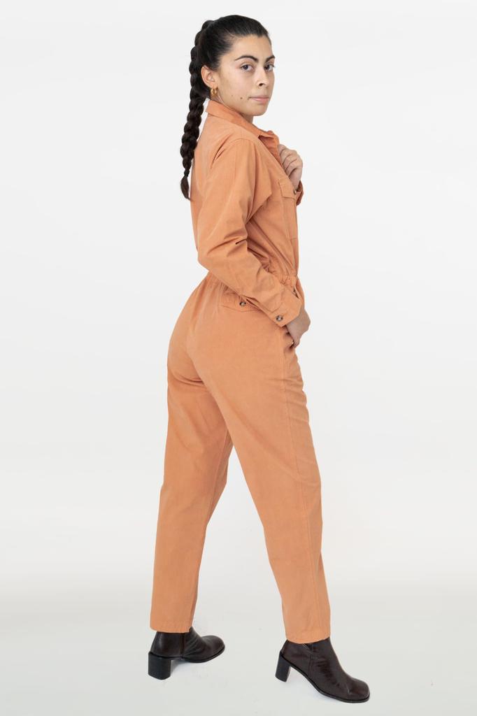 Los Angeles Apparel RJC3207GD - Cotton Poplin Utility Jumpsuit