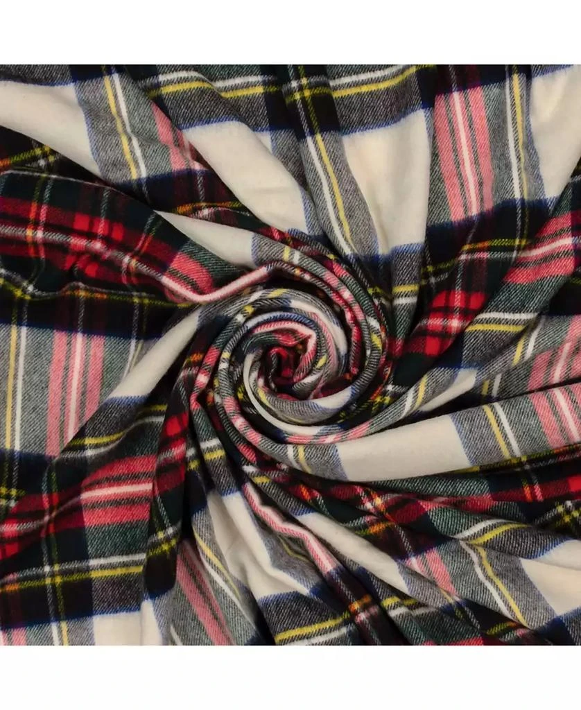 Prince of Scots Highland Tartan Tweed Merino Wool Throw, 55" x 72" 5