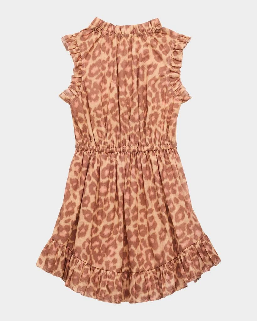Zimmermann Girl
s Patience Sleeveless Leopard-Print Dress, Size 1-12 2