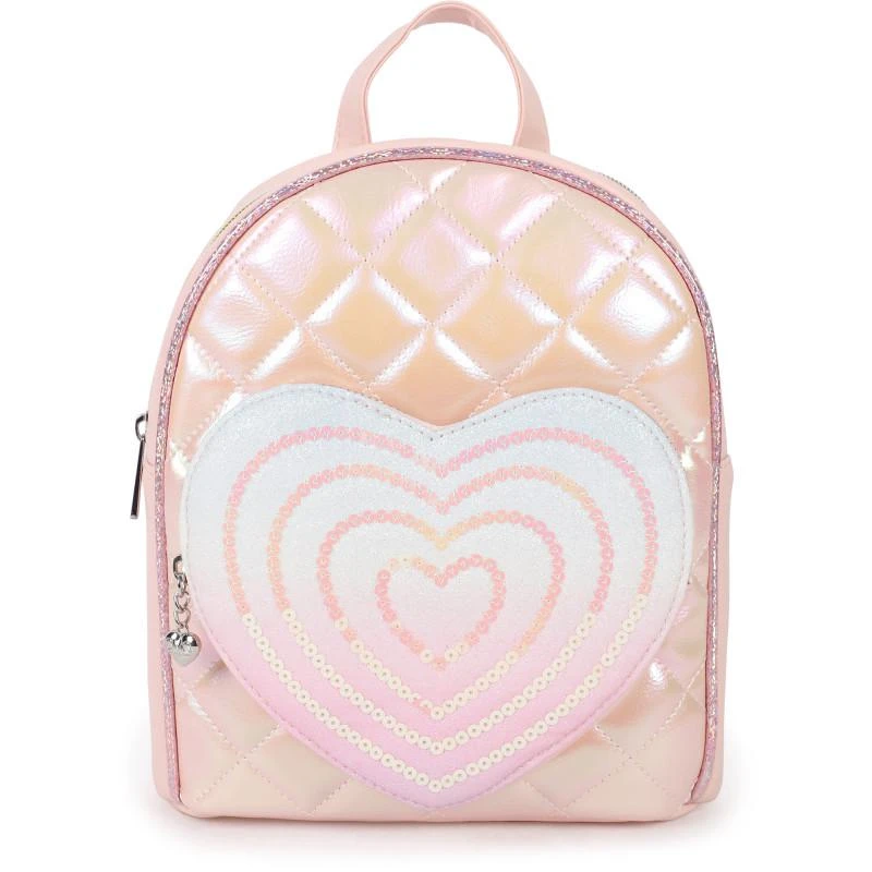 OMG! Accessories Heart pocket mini backpack in pink 1