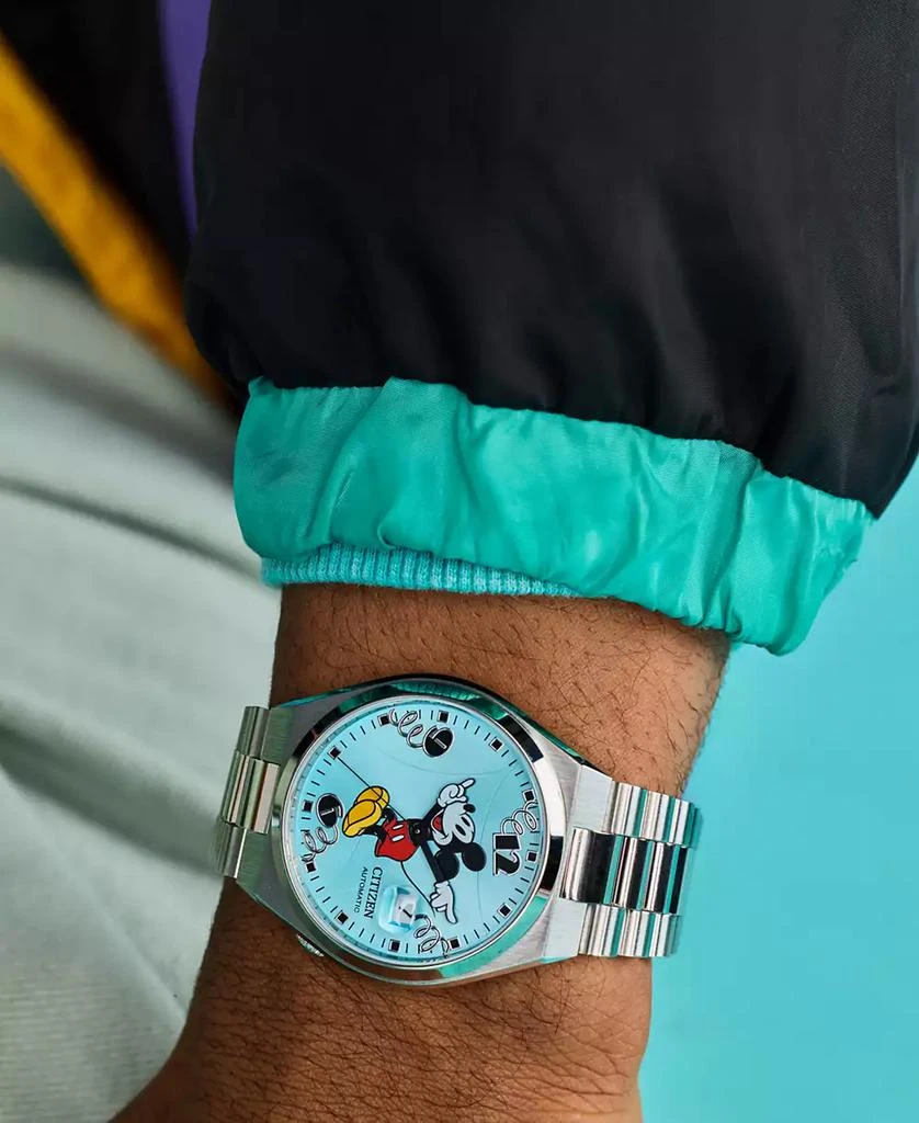 Citizen Men's Automatic Disney Mickey Mouse Stainless Steel Bracelet Watch 40mm 5