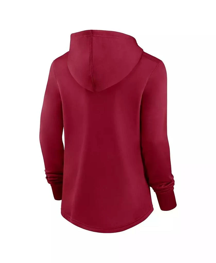 NIKE Women's Red Arizona Diamondbacks Authentic Collection Pregame Performance Pullover Hoodie 3