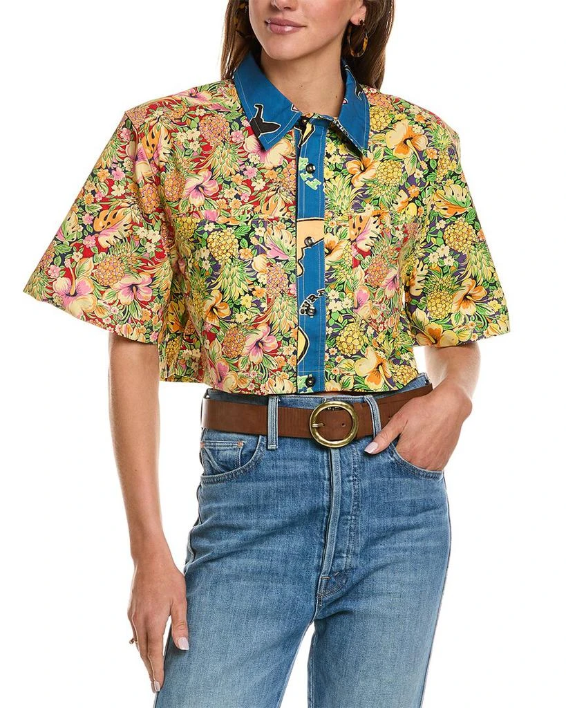 REDONE RE/DONE Oversized Crop Shirt