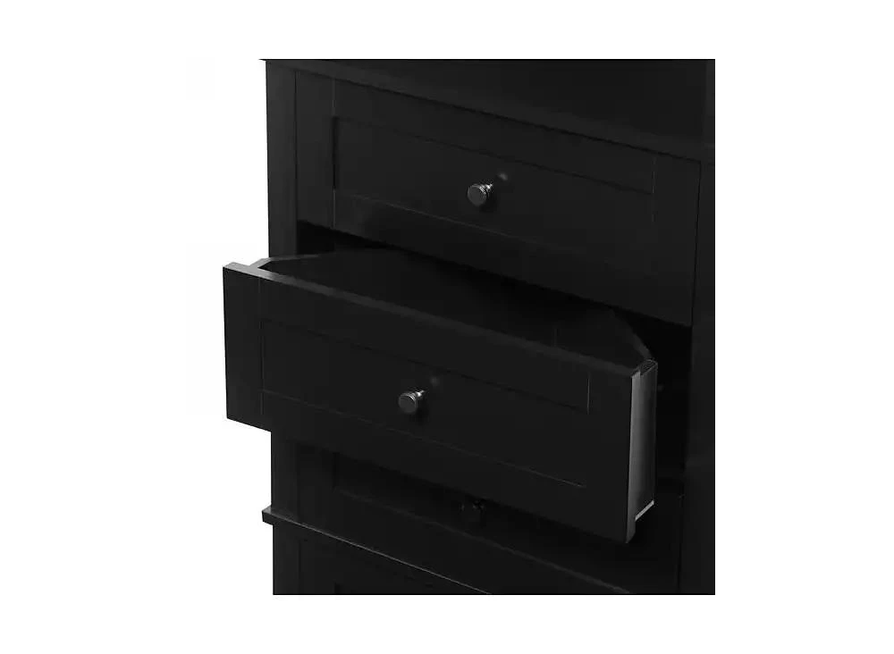 Slickblue Triangle Tall Cabinet with 3 Drawers and Adjustable Shelves for Bathroom and Kitchen 2