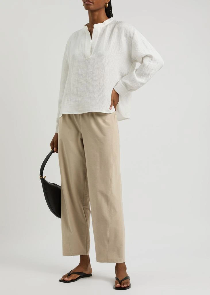 Eileen Fisher Barrel-leg cropped trousers 4