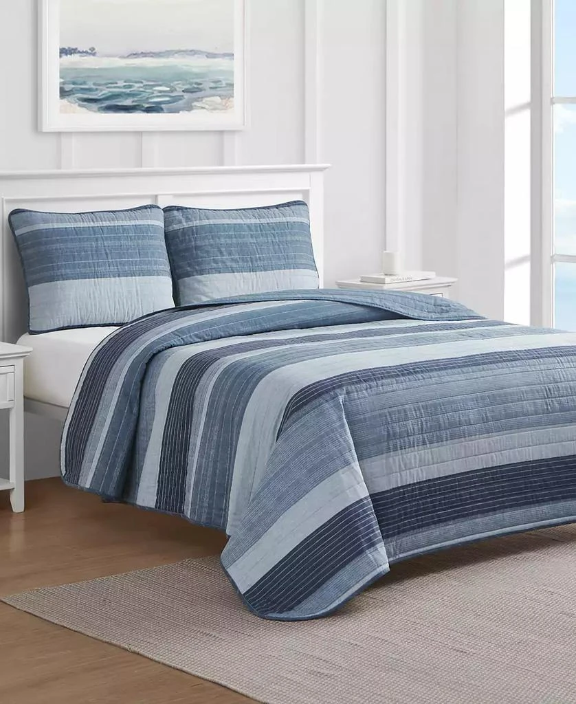 Nautica Ridgeport Reversible 2 Piece Quilt Set 1