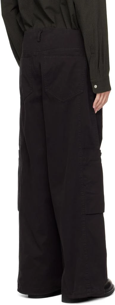 Omar Afridi Black Panelled Bontan Cargo Pants 3