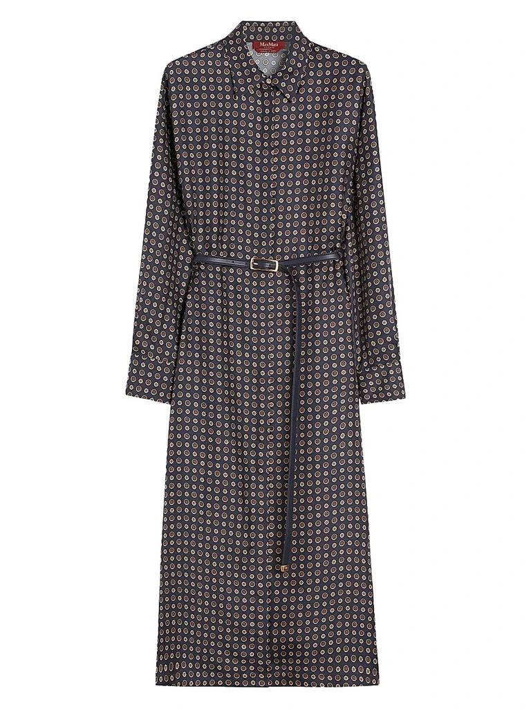 Max Mara Printed Silk Shirt Dress 1