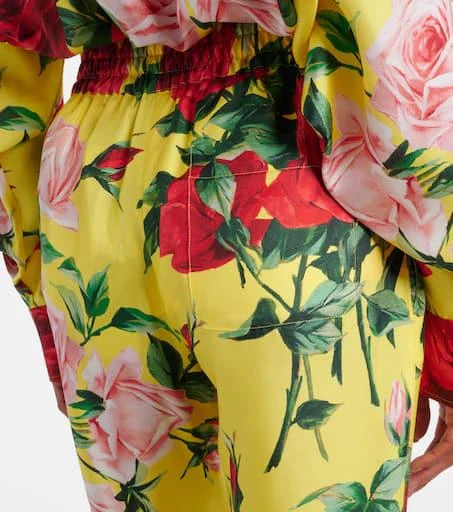 Dolce
Gabbana Floral silk straight pants 5