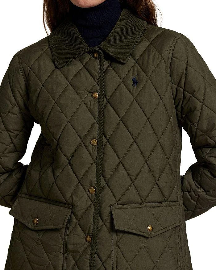 Ralph Lauren Corduroy Trim Quilted Barn Jacket 3