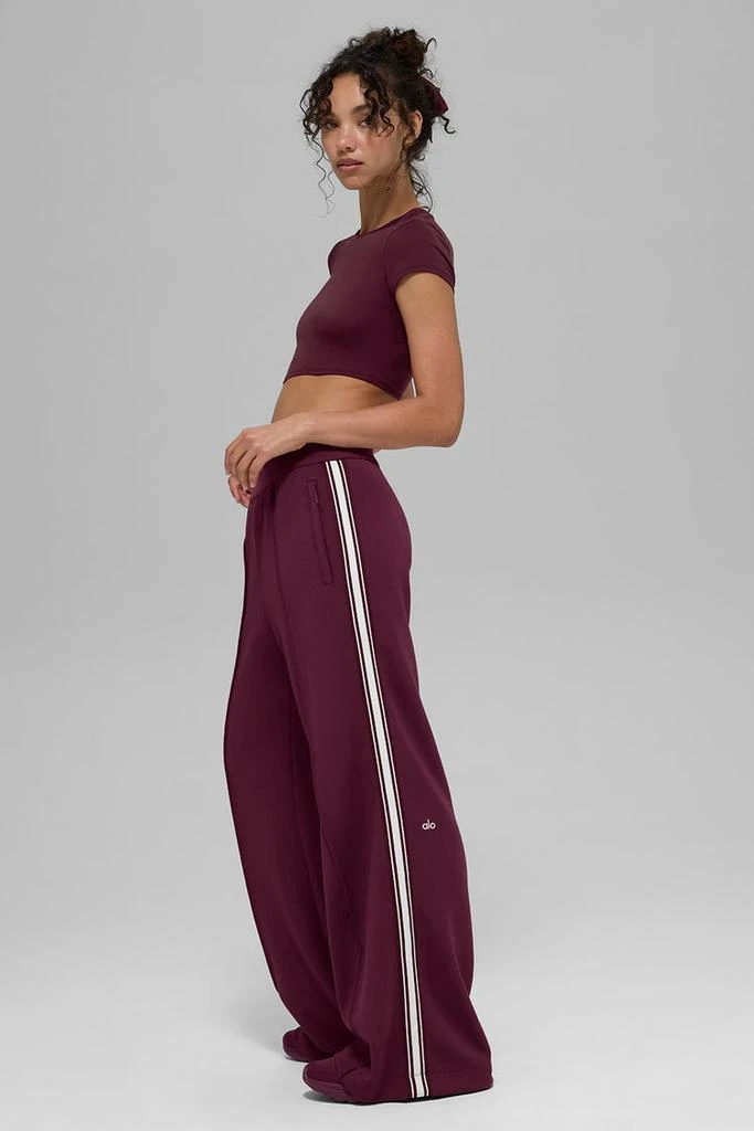 Alo Track Star Wide Leg Pant (Regular) - Burgundy 5