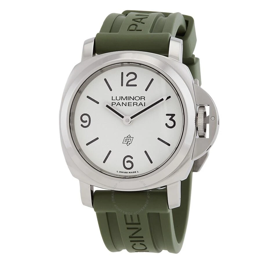 Panerai Luminor 44mm Base Logo Automatic White Dial Men's Watch PAM01087 1