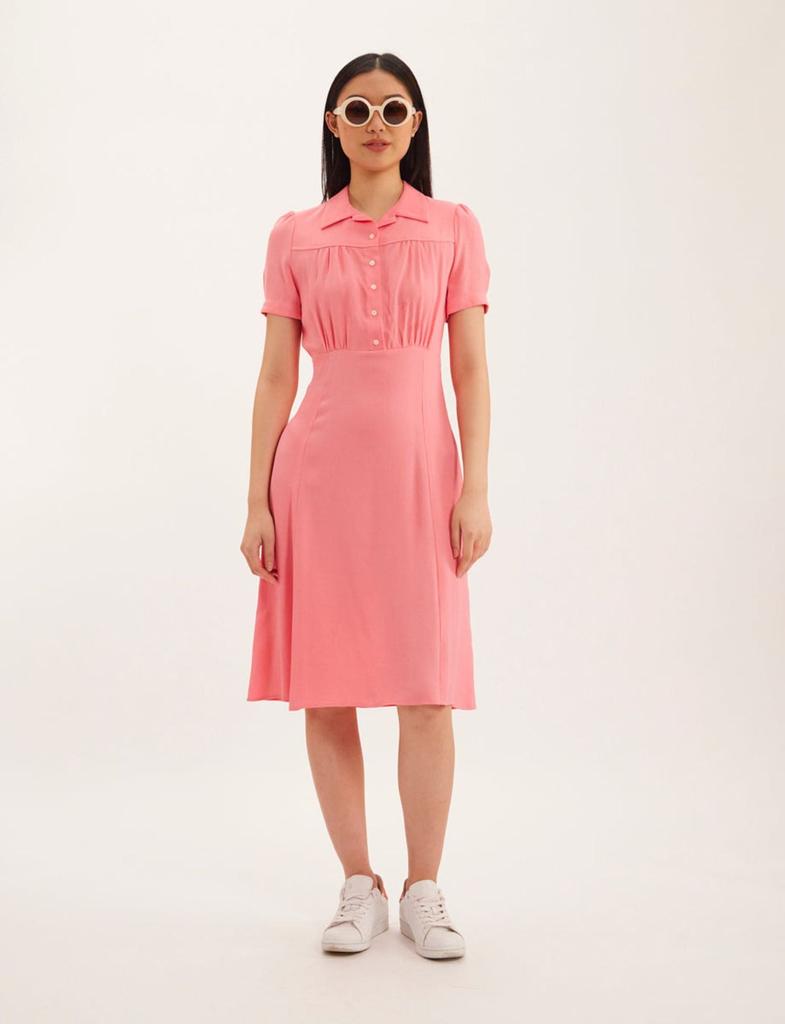 INES DE LA FRESSANGE PARIS Angèle Pink Dress