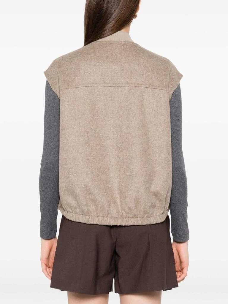 Brunello Cucinelli BRUNELLO CUCINELLI - Wool Zipped Vest 3