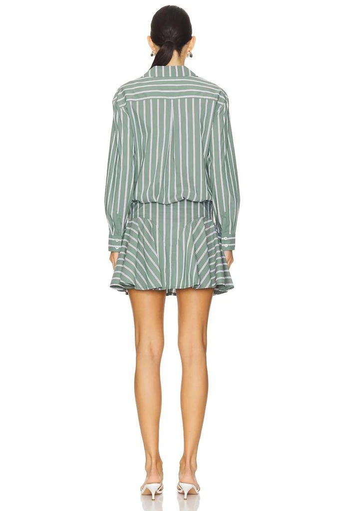 SAYLOR Naeem Pinstripe Dress In Juniper 3