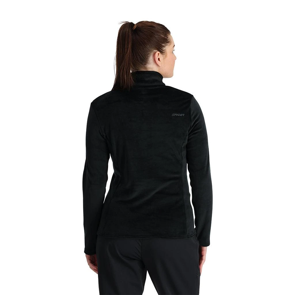 Spyder Womens Shimmer Bug Half Zip - Black 2