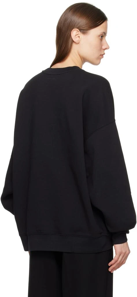 ANINE BING Black Miles Oversized Letterman Sweatshirt 3