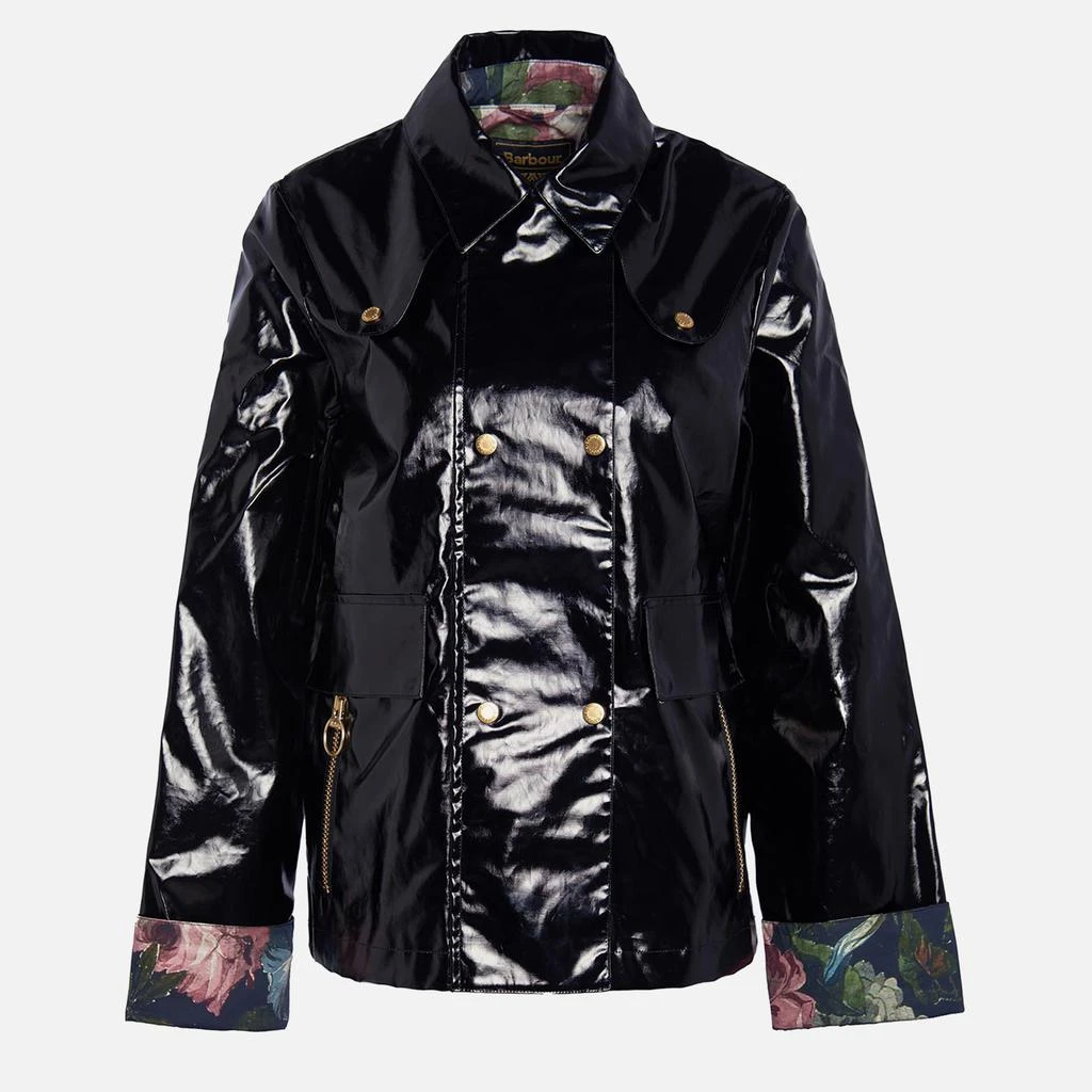 Barbour Casterton Faux Patent-Leather Jacket 5