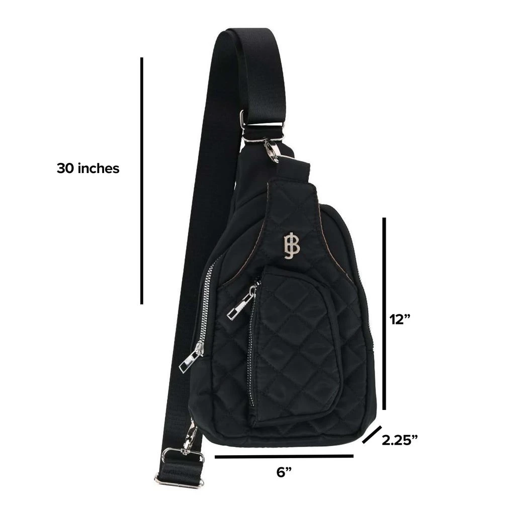 Buxton Women
s Nylon Quilted Sling Bag 4