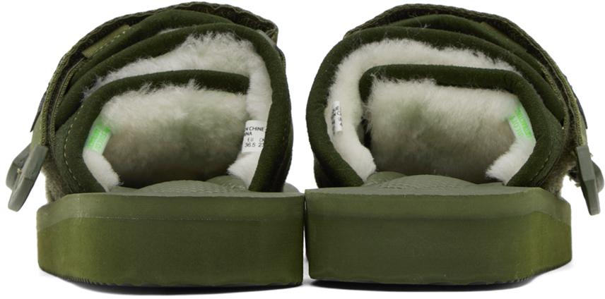 SUICOKE Green MOTO-Mab Sandals