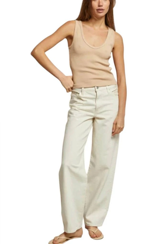 perfectwhitetee Perfectwhitetee - Maria V Neck Blondie Top 1