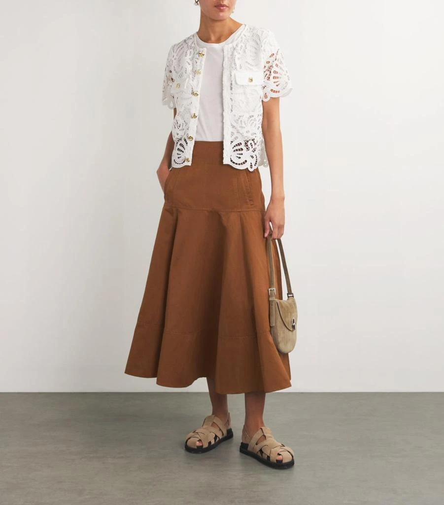 ME+EM Linen-Blend A-Line Skirt 2