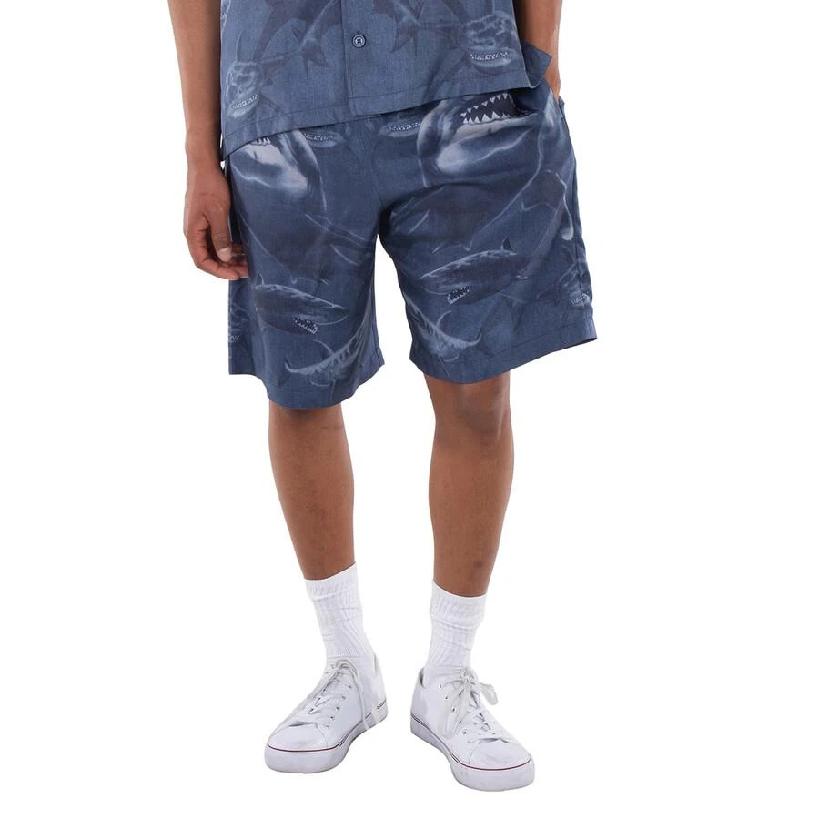 Burberry Shark-Print Silk Shorts 1