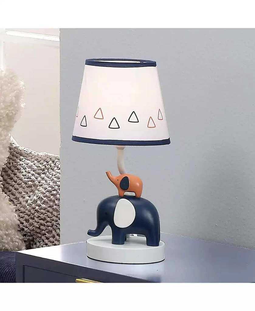 Lambs
Ivy Playful Elephant Blue/White Nursery Lamp with Shade and Light Bulb 5