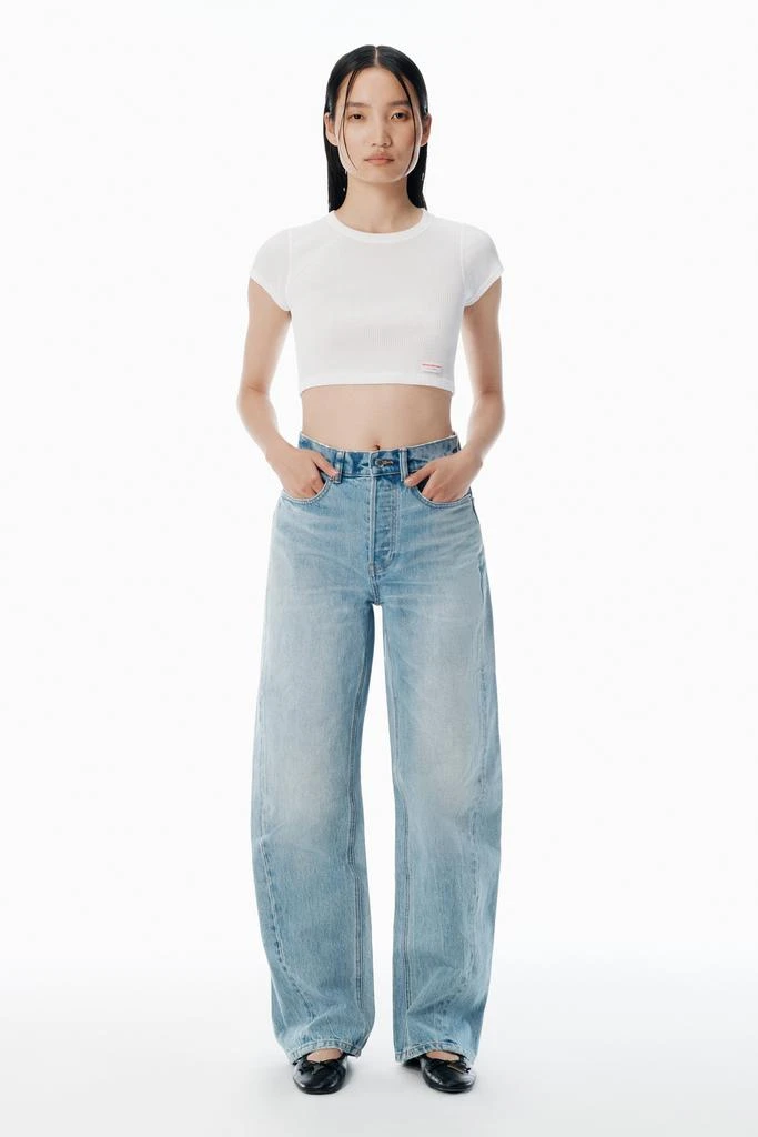 Alexander Wang float bleach blue mid-rise jeans 5